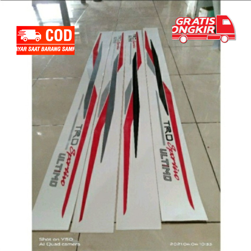 Stiker TRD sportivo ultimo rush terios