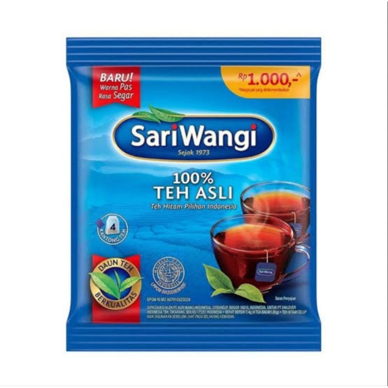 

Sariwangi - teh celup renteng dan sashet