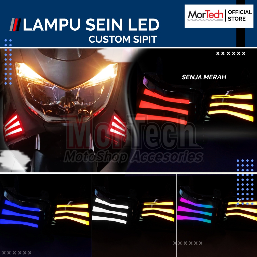 Lampu Sein LED Custom Sipit Sen LED Sipit plus Senja Yamaha Nmax Old 2014-2019 Aksesoris Variasi Nma