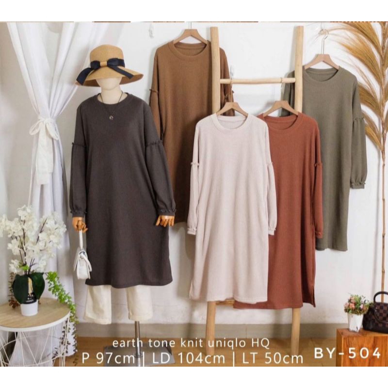 Tunik Hasna bahan knit Uniqlo