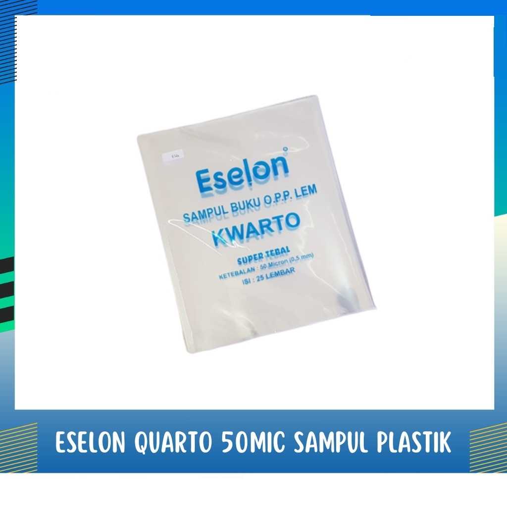 

SAMPUL BUKU / SAMPUL PLASTIK ESELON KWARTO 1 PACK