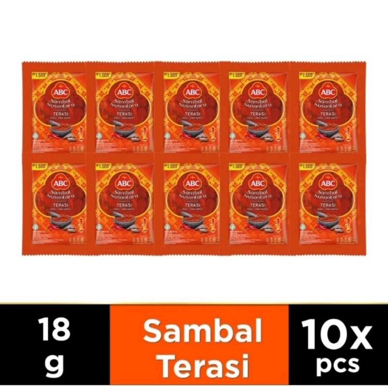 

ABC Sambal Terasi 10Sachet x 18Gram
