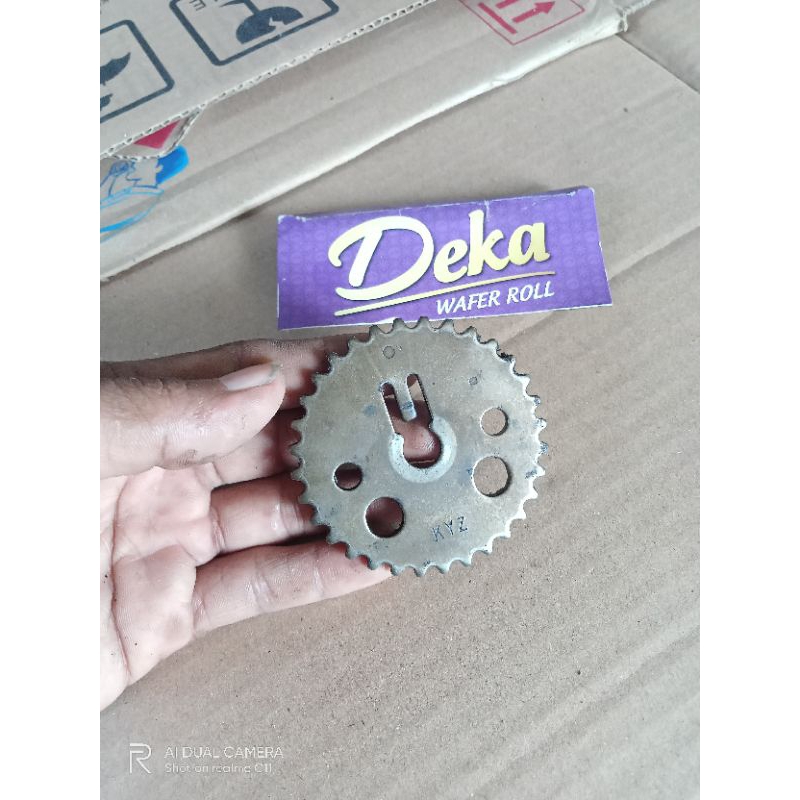 gir sentrik atas gigi rantai keteng supra125 injeksi KYZ ORI copotan motor