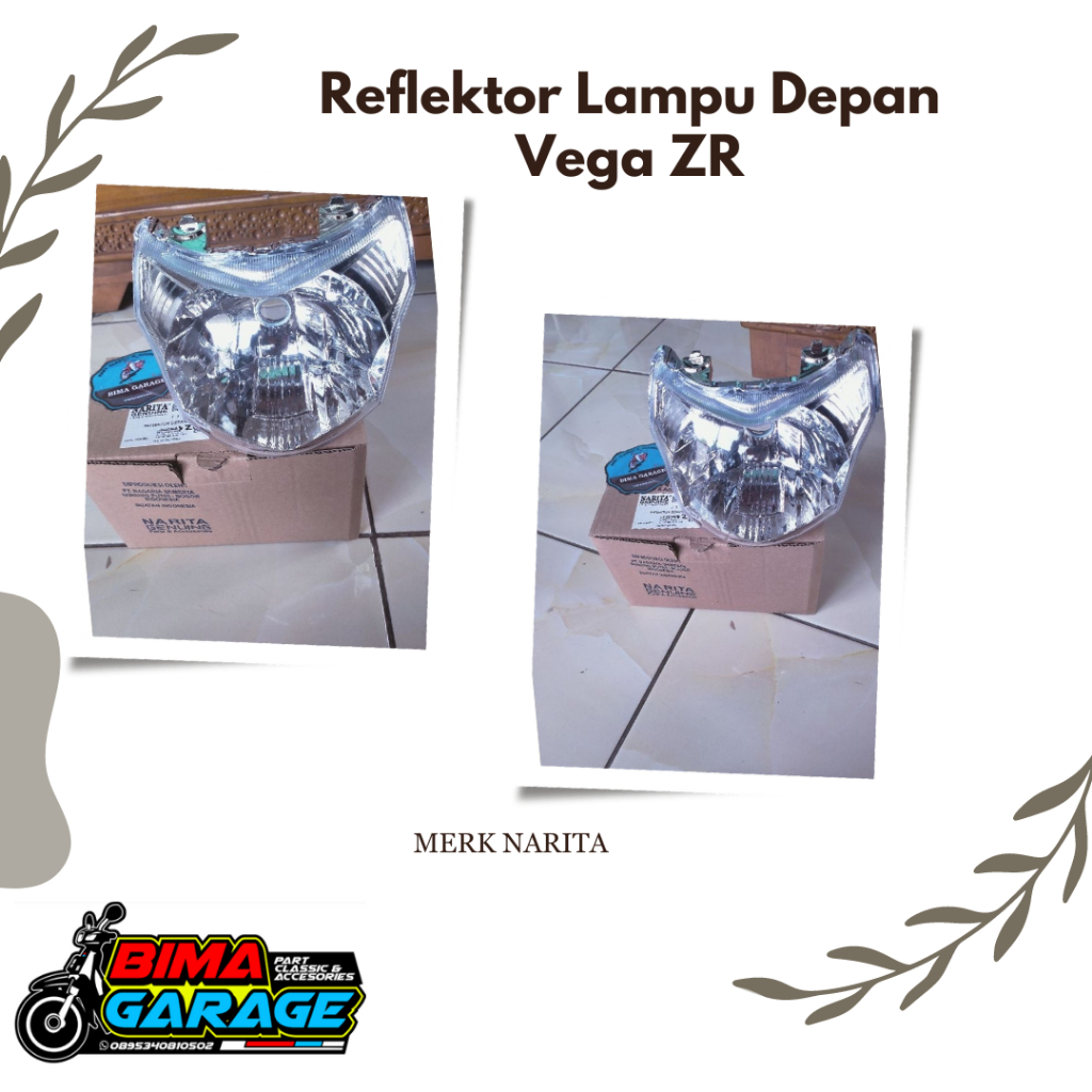 LAMPU DEPAN MOTOR YAMAHA VEGA ZR VEGA RR REFLEKTOR VEGA ZR RR