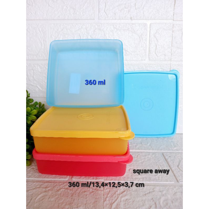 square away dan Large square away tempat makan tupperware