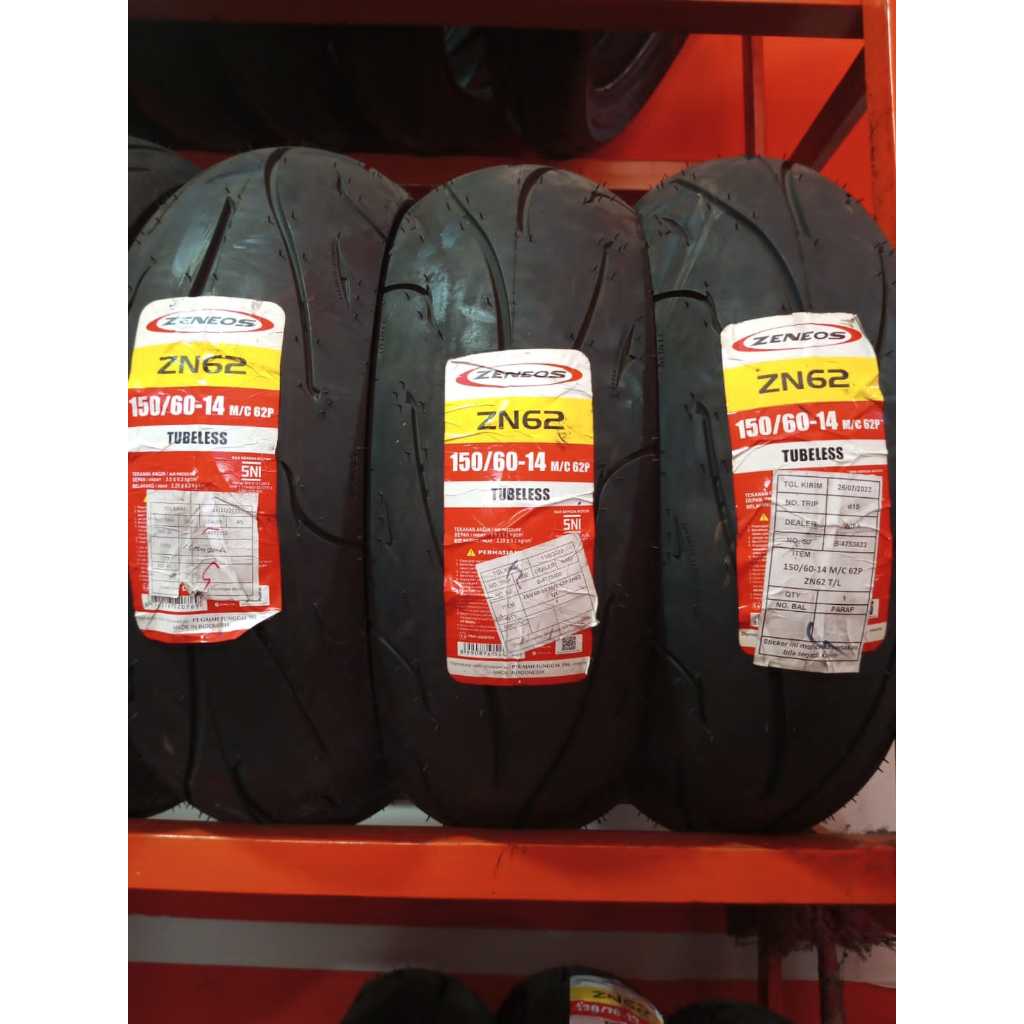 Ban Tubeless ZENEOS ZN62 RING 14// 150/60 -14//RING 14 ZN 62