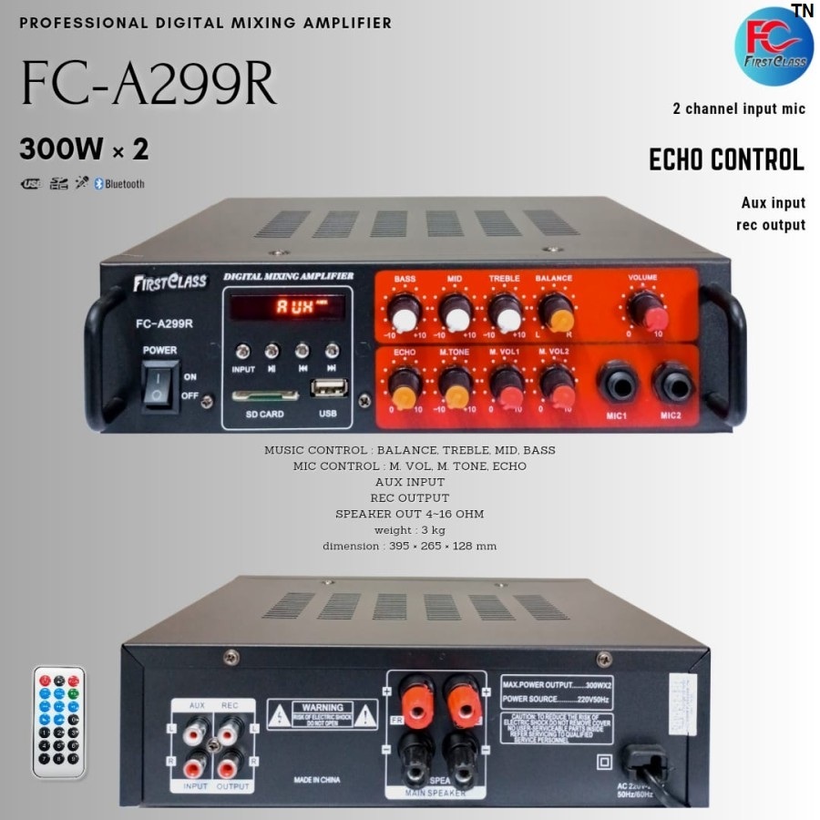 AMPLIFIER KARAOKE FIRSTCLASS FC-A299R FIRSTCLASS ORIGINAL