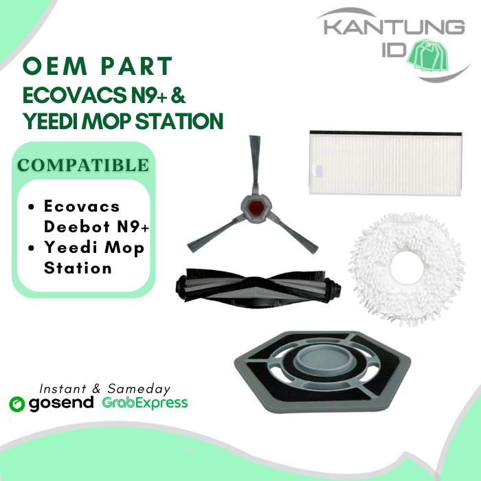 Ecovacs Deebot N9+ & Yeedi Mop Station Accessories Mop Cloth, Mop Holder Mop Bracket, Filter, Side b