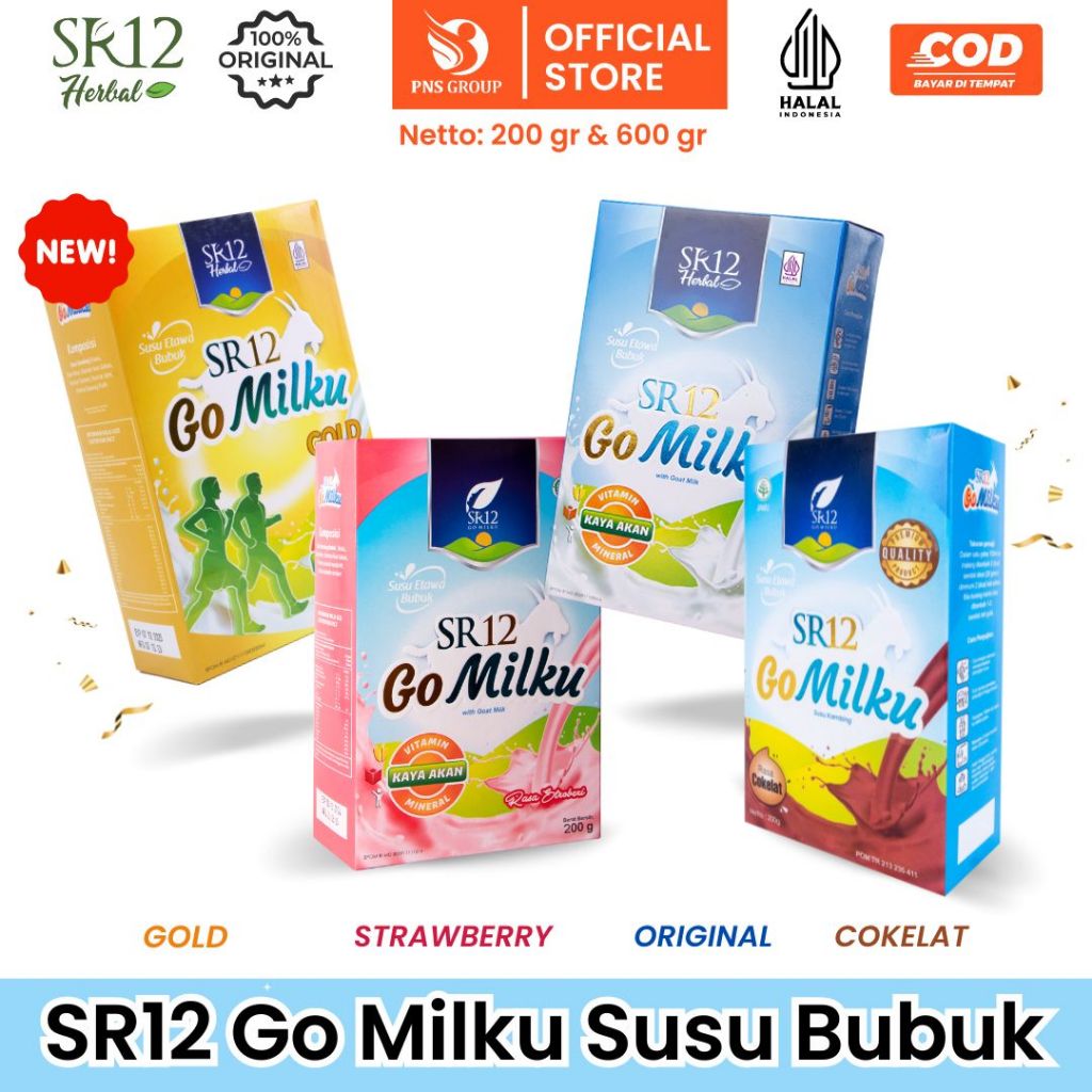 

Susu Gomilku SR12 Susu Kambing Etawa Bubuk Kualitas Premium Kemasan Hemat 600 gram