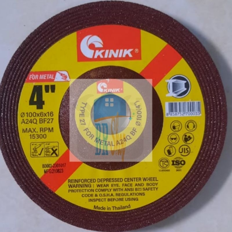 BEJI GOSOK KINIK 4"/GERINDA POLES KINIK