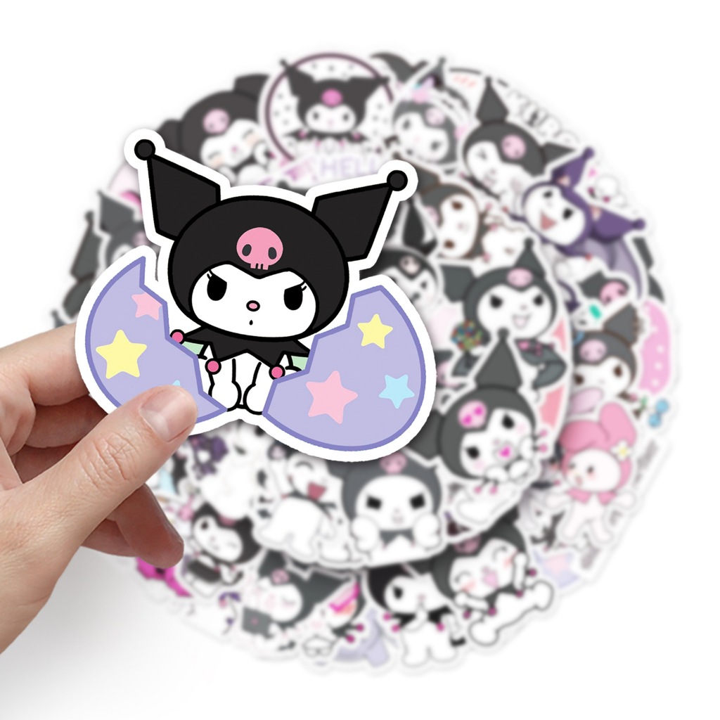

STIKER VINIL ISI 50 PCS KUROMI MELODY ANTI AIR SANRIO BOTTLE DIY LOVERS