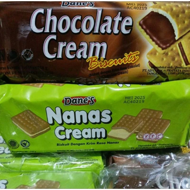 

DANE'S BISKUIT CHOCOLATE&NANAS CREAM 128GR