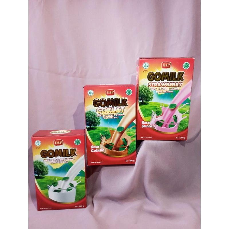 

Gomilk Susu Kambing Etawa Plus Herbal Varian Rasa 200 Gram