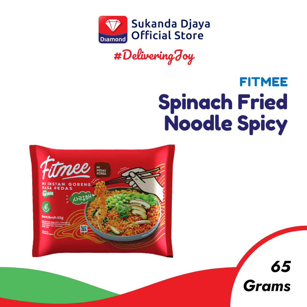 

Fitmee Mie Instan Sehat Bayam Goreng Pedas 65 Gr