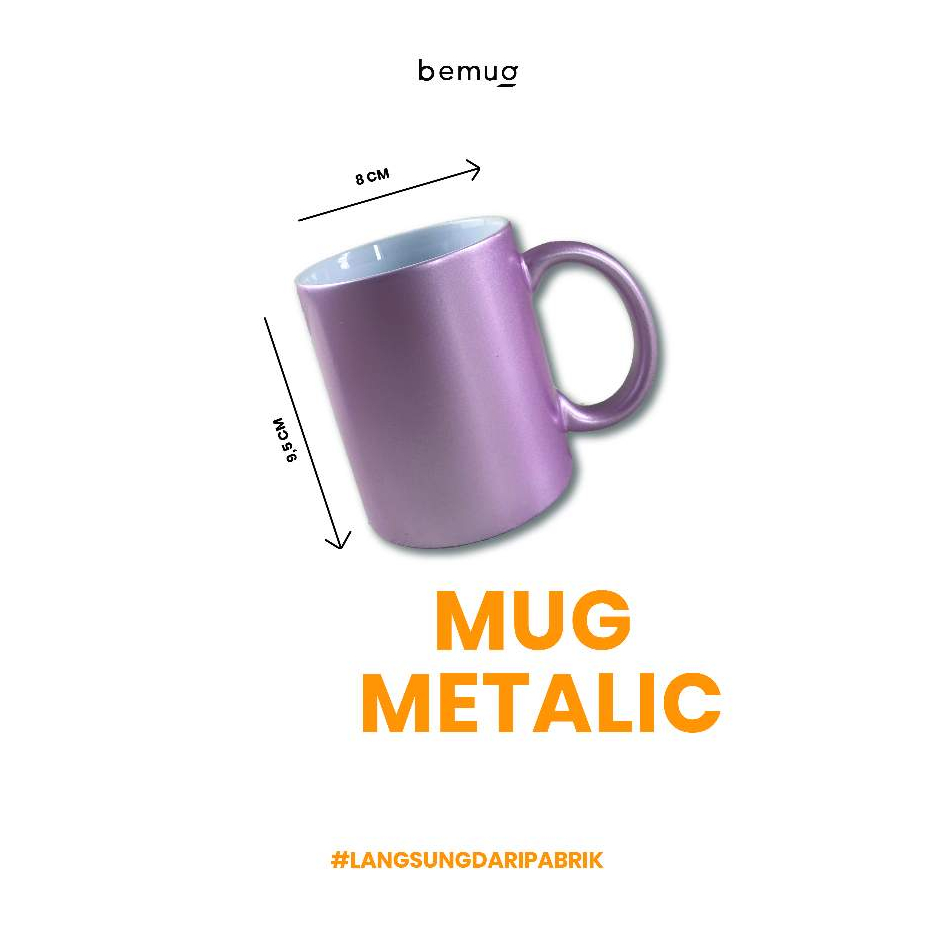 Mug Metalic polos coating | mug coating import glitter | glitter mug keramik polos coating