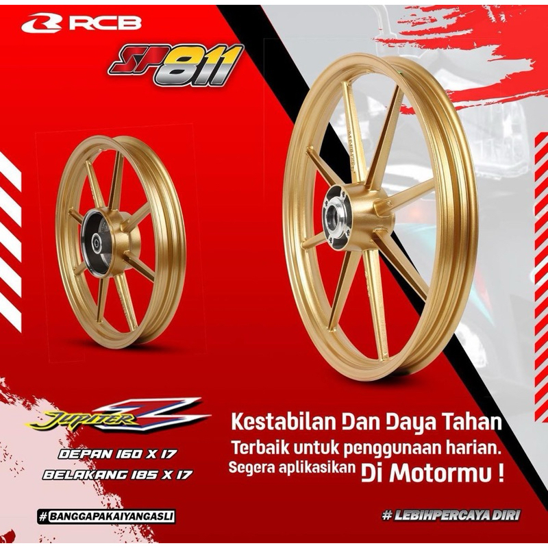Velg RCB SP811 Palang 8 Jupiter Z Vega Zr Mx-GOLD