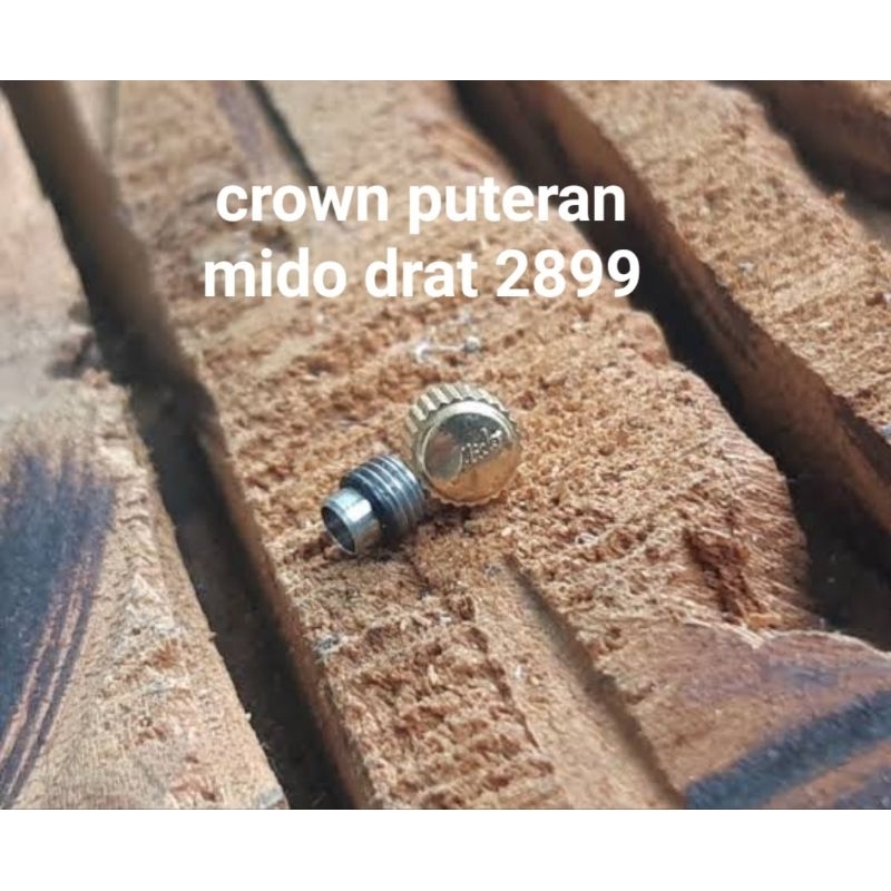 crown-puteran jam mido president model drat 2899 (silver & gold)