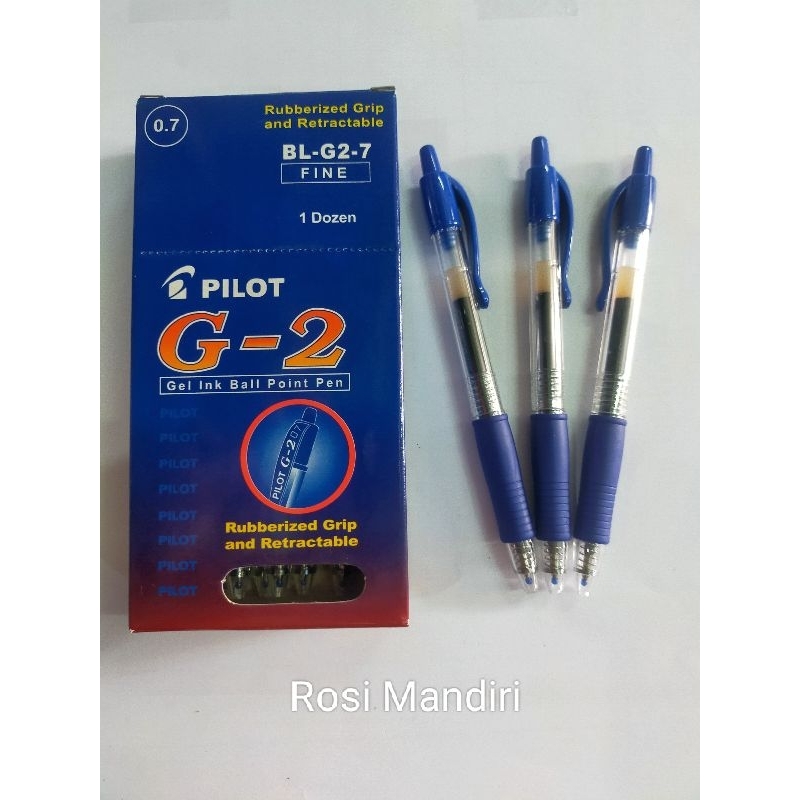 

Pulpen Gel PILOT G2 0.5 / 0.7 BL - G2