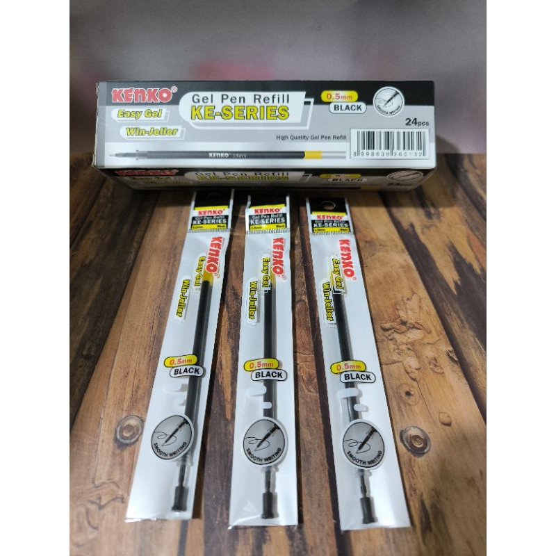 Refill pulpen kenko easy gel/isi ulang tinta pen Hitam per pcs