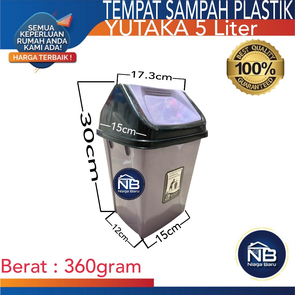 Tempat Sampah 5 Liter Yutaka