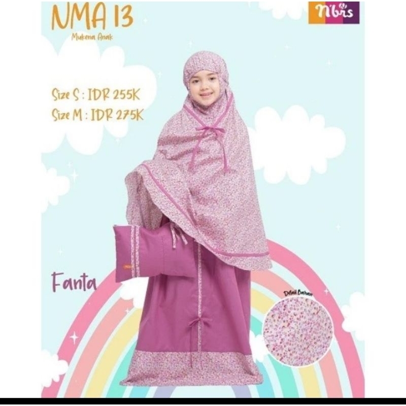 MUKENA ANAK|| MUKENA ANAK NIBRAS|| NMA013