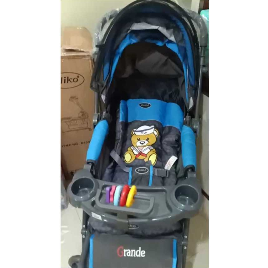 COD - RL - PRELOVED Stroller Merk Pliko Ayun Kereta Dorong Anak Bayi Ayun Pliko Grande 4 In 1