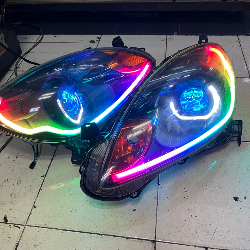 lampu brio mobilio headlamp custom biled drl metrik