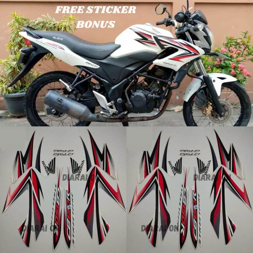 Stiker Striping Honda CB150r 2013 - CB 150 R CB 150R Putih Murah