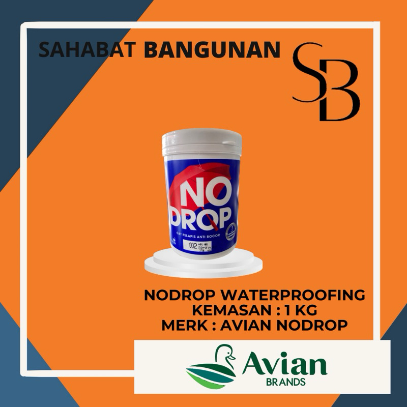 No Drop / Nodrop - Cat Pelapis Anti Bocor 1 Kg Nodrop 1kg Nodrop waterproofing