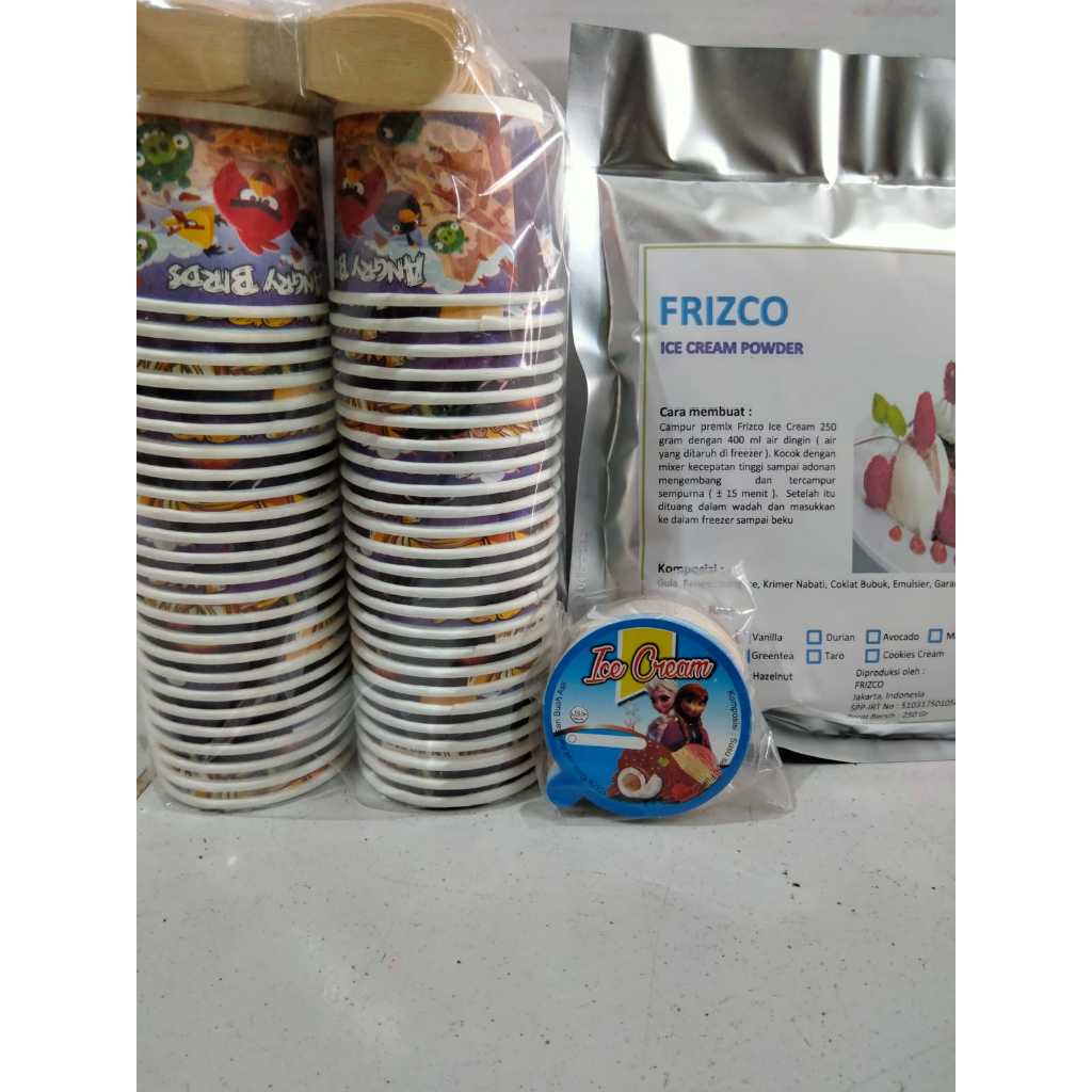 

PAKET FRIZCO ICE CREAM POWDER 250gr DAN PAPERCUP 50ml 50pcs