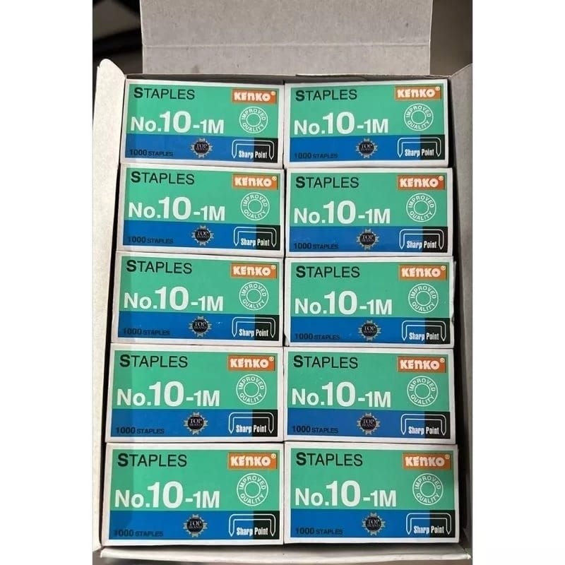 

(1 PAK=20 KOTAK KECIL) ISI REFIL STAPLER JOYKO NO.10-1M / STEPLER / STAPLES / HEKTER
