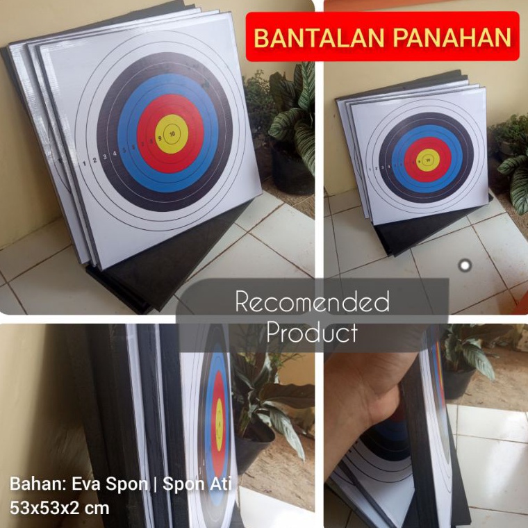 KODE N27O Bantalan Target Panah 5x5x2 cm Bisa Gantung Tempel Duduk