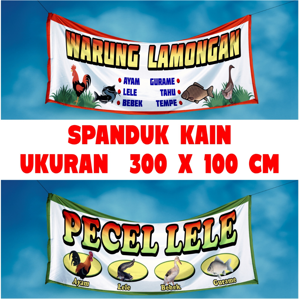 SPANDUK KAIN PECEL LELE LAMONGAN