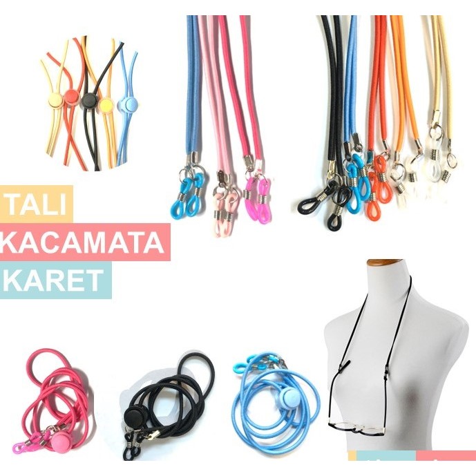 Tali Kacamata Olahraga | Tali Kacamata Karet 2in1 tali masker elastis