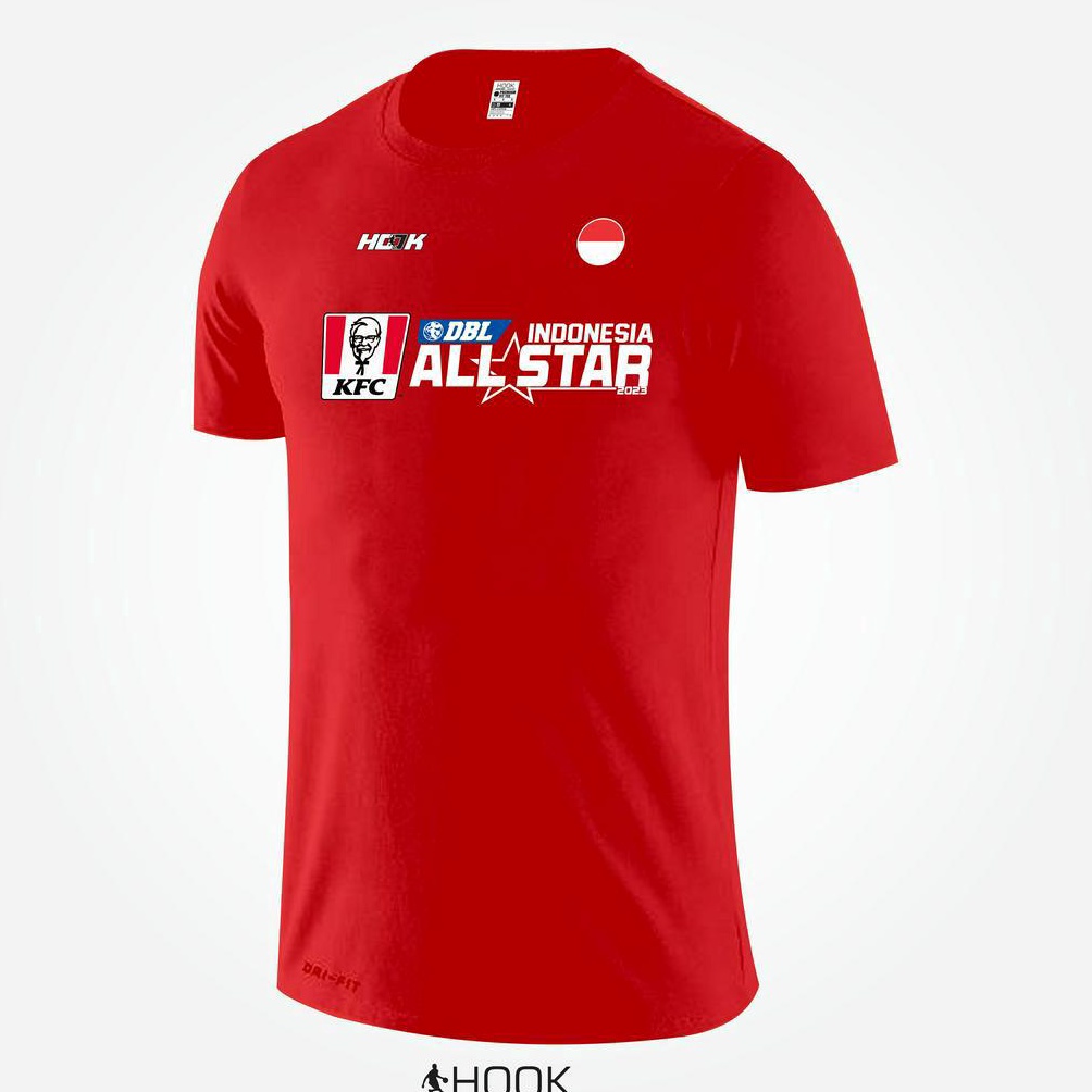 KODE L52A Kaos Basket DBL INDONESIA Spesial All Star Custom Nomor Belakang