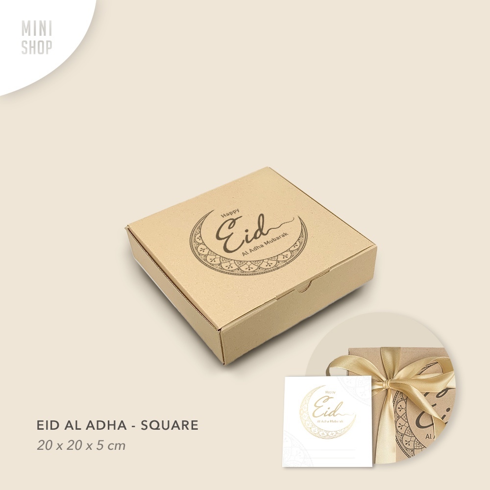 

Square Box Kado Kardus Hampers Selamat Idul Fitri eid al fitr / Adha ( kotak kado )