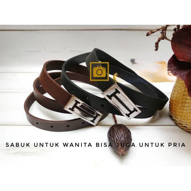 sabuk kulit sapi asli sabuk wanita gesper kulit