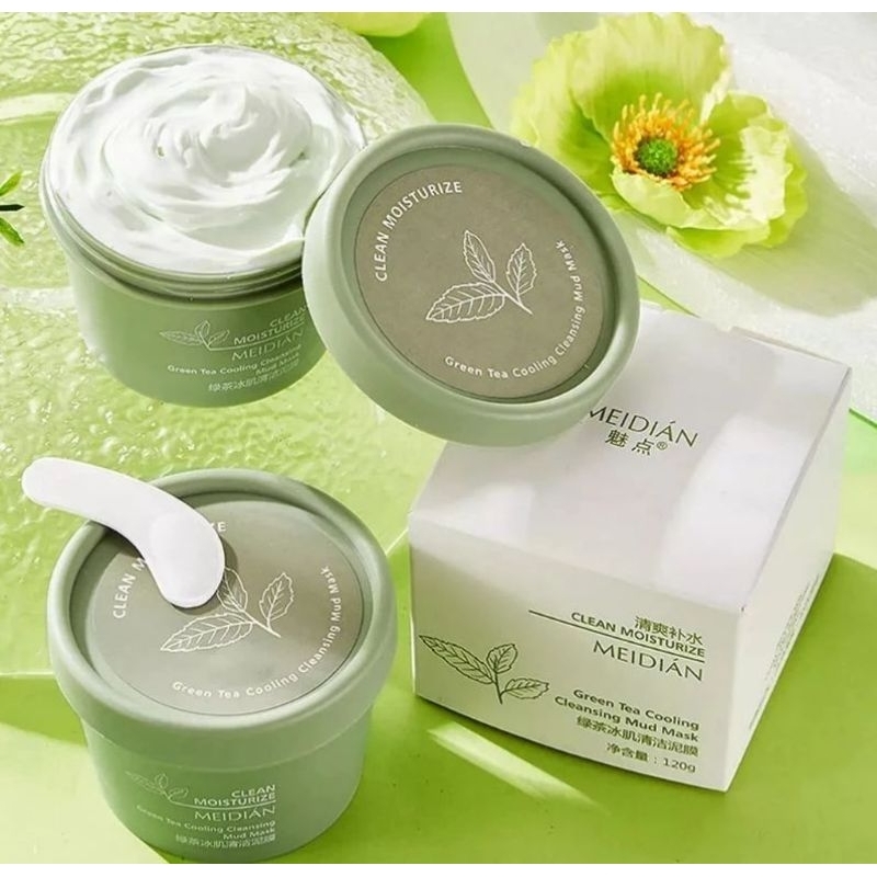 GREEN TEA CLAY MASK MAIGOOLE MASKER KOMEDO ice cream