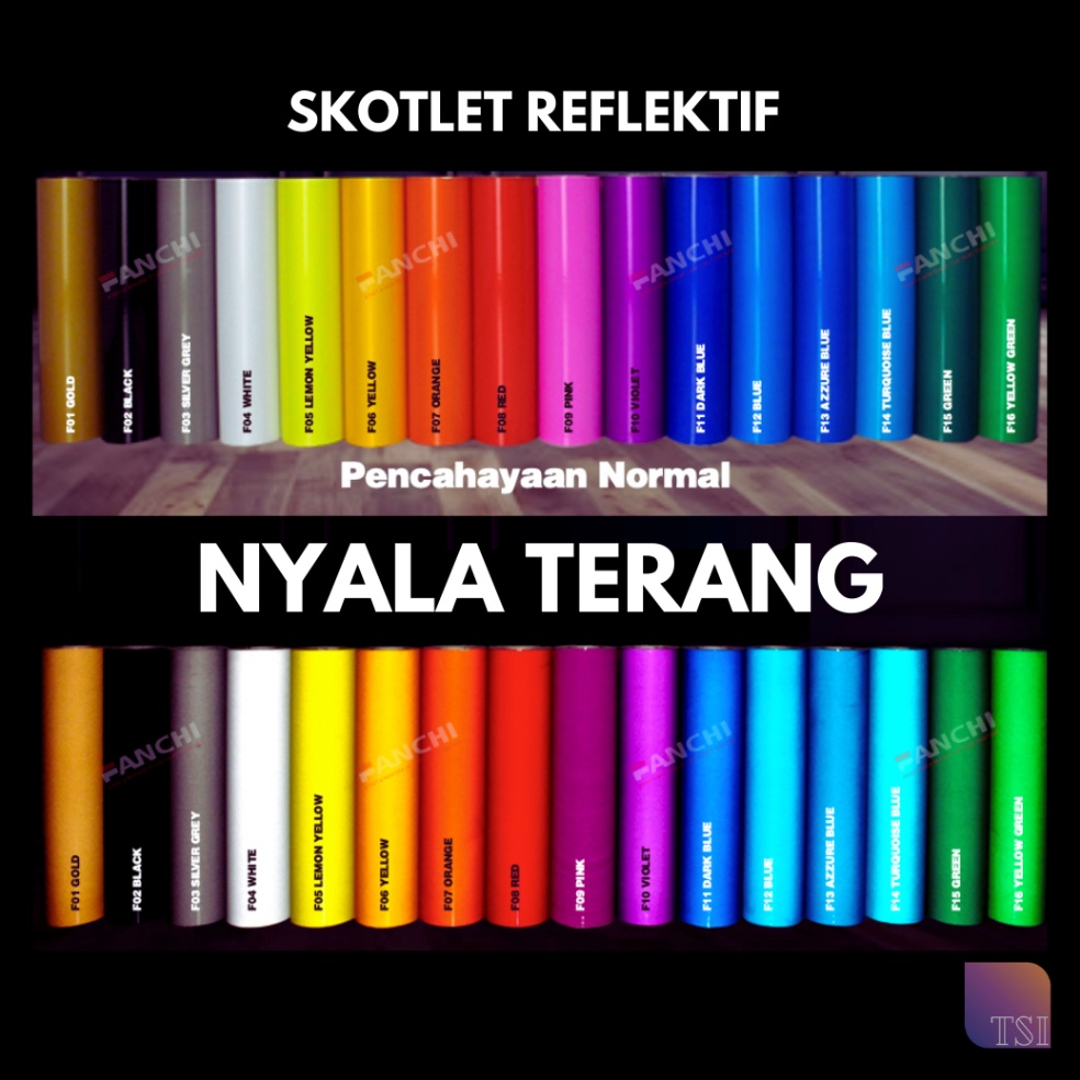 Terlaris Stiker Skotlet Refelektif Nyala Fanchi Reflektor Mobil Motor Reflective Terang Mantul Cahay