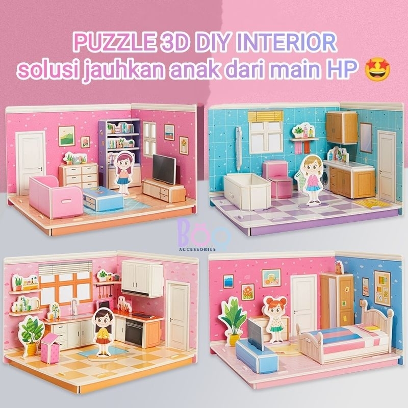 MAINAN 3D PUZZLE INTERIOR BONGKAR PASANG 2026