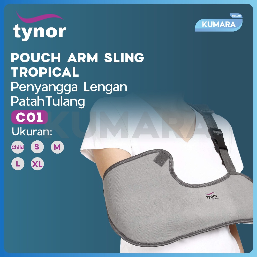 Stok terbatas TYNOR  Pouch Arm Sling Tropical C1  Penyangga Lengan Patah Tulang