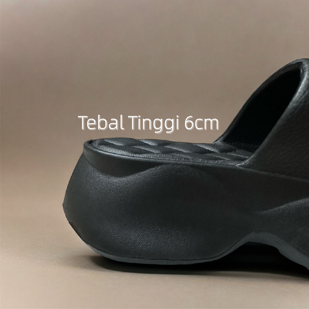 Sandal Wanita Jelly Fuji Korea Sendal Wedges Tebal Empuk EVA 2024