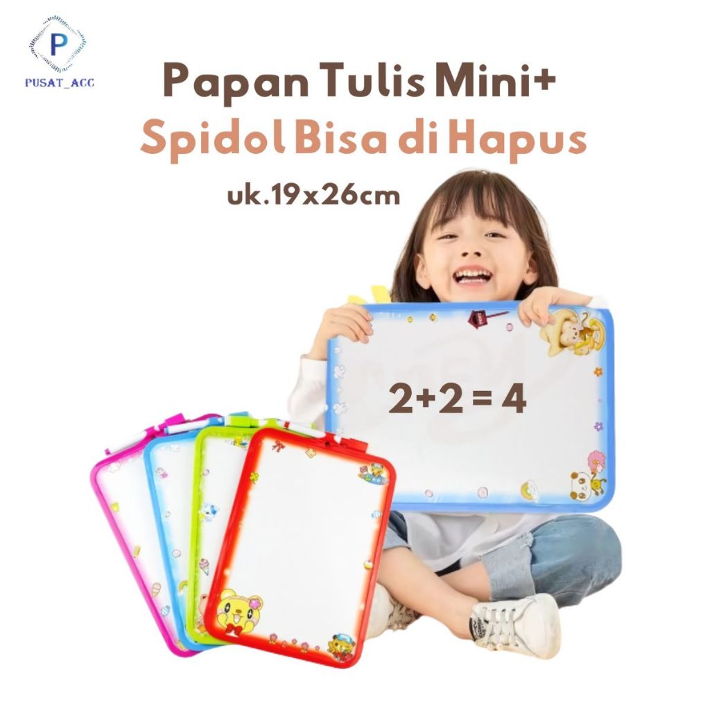 

MPP9 - Papan Tulis Anak WhiteBoard mini Edukasi Anak Free Spidol
