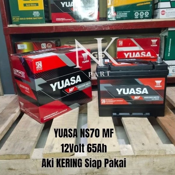 Aki Mobil Cherry Tiggo, Hyundai H1, Mitsubishi Fuso Yuasa NS70 Kering