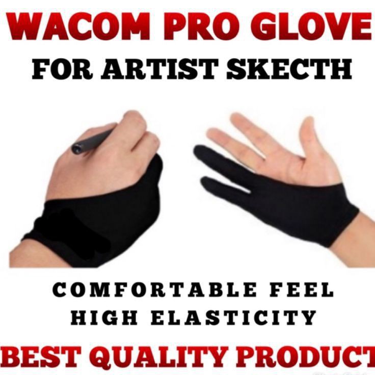 wacom  huion  xp pen profesional drawing glove  artist glove sarung tangan gambar untuk tablet