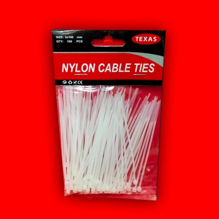 

KABEL TIS / TIE 10CM ISI 100PCS WARNA PUTIH