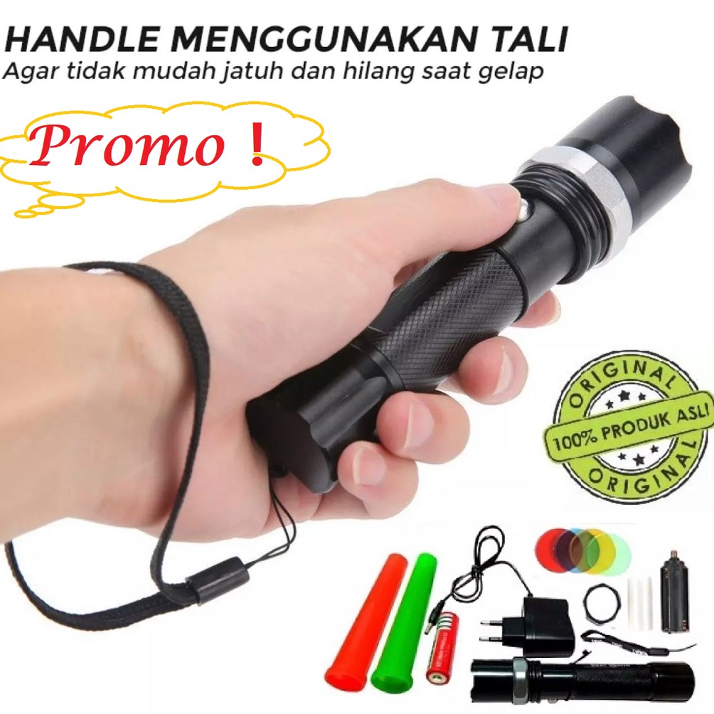 Senter Swat Police Accessories Full Set V677  senter led super terang  senter swat  senter polisi  l