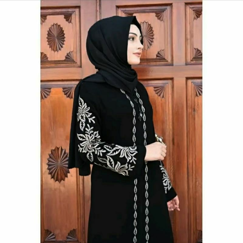 Gamis Arab Hitam Modern  Abaya Arabian Wanita Turki Terbaru Abaya Remaja