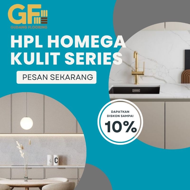 HPL Homega Kulit Series Pelapis meja Furniture HPL kayu Triplek
