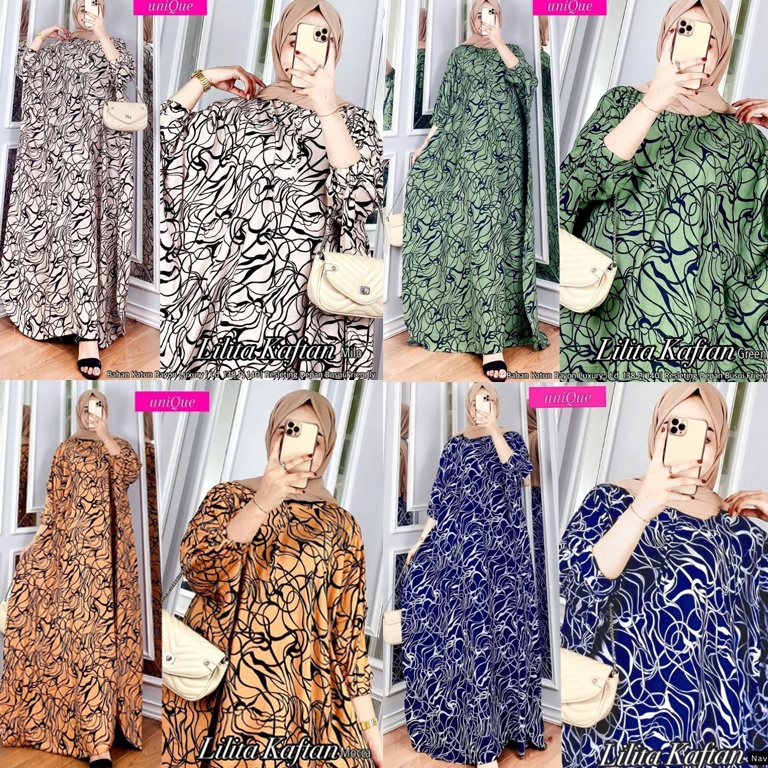 Muraaaahh Kaftan Lilita Simpel Elegan Kaftan Kondangan Mewah Jumbo Kekinian Viral By Afareen Mode